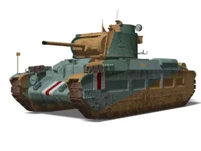 Mark II Matilda II Mk III IV 3D model