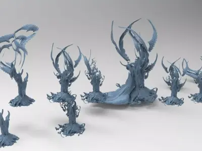 Ghost rock Hades Roots collection Low-poly 3D model