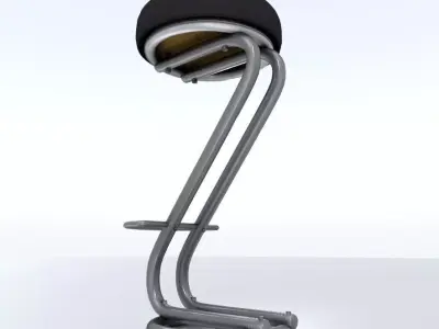 Barstool bar stool Free low-poly 3D model