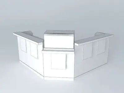 Kit314 Refrigerated Counter Cup and Pia by Alex Marques Free 3D model
