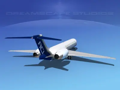 McDonnell Douglas MD-87 Air Charter Intl 3D model