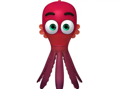 Octopus Cartoon 3D model