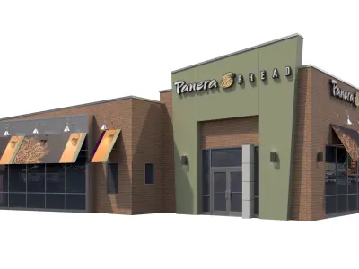Retail Collection-004 Restaurants 3D model
