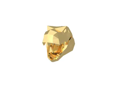 Tyrannosaurus Rex Head v1 003 Low-poly 3D model
