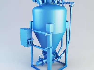 Master conical pump Low-poly 3D model