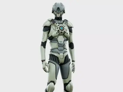 CYBORGTOPIA B-14  Rigged for Unreal Engine - Unity - MIXAMO 3D model