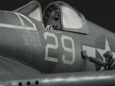 F4U Corsair canopy frame Free 3D print model