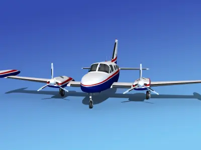 Cessna 421 Golden Eagle V17 3D model