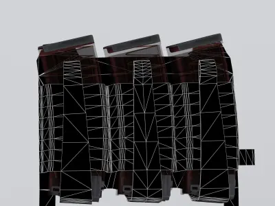 Ferro TEAR Front Flap Low-poly 3D model