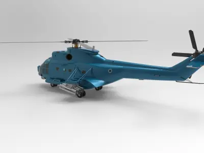 IAR 330 helicopter 3D model
