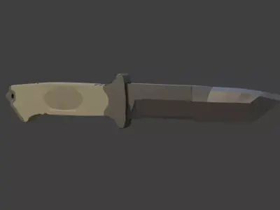 bear knife Free low-poly 3D model