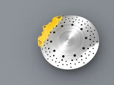 Car Disc Brake 3D model