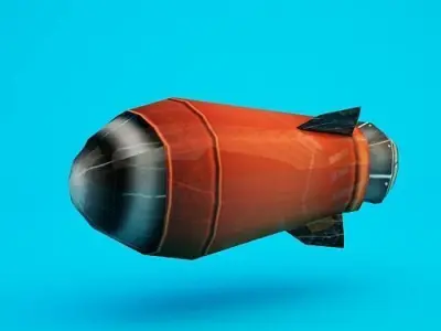 Jetpack beetle Low-poly 3D model