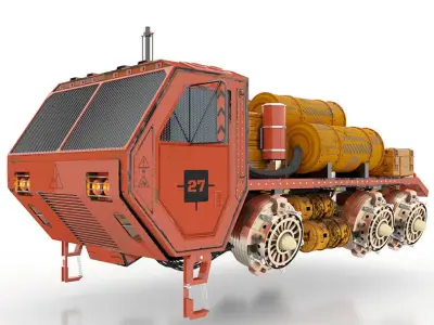 Aircraft tanker truck 3D model