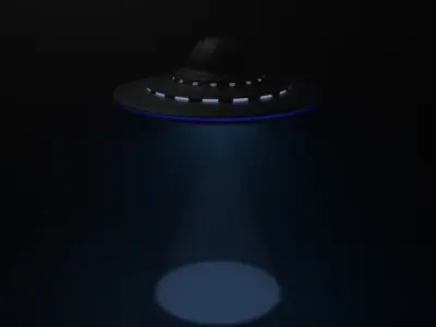 UFO DH01 Low-poly 3D model
