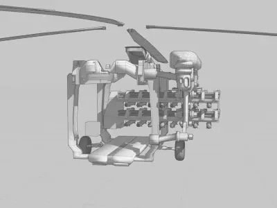 Helicopter Chain Launcher Module  3D model