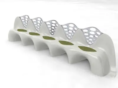 bench design of 3D model