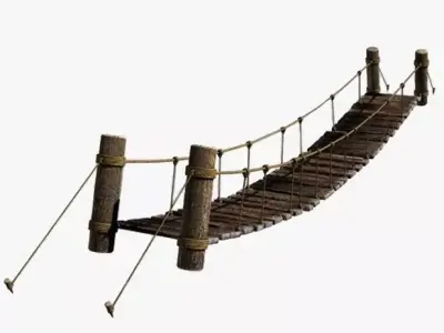 Rope Bridge 3D model