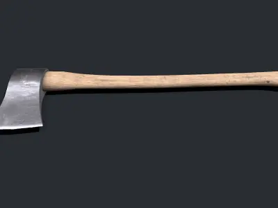 Lumberjack Axe Low-poly PBR Free low-poly 3D model