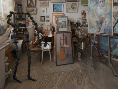 Da Vinci Inventions - Leonardo Robot Low-poly 3D model