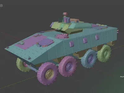 VBCI Armored Infantry Vehicle 3D model