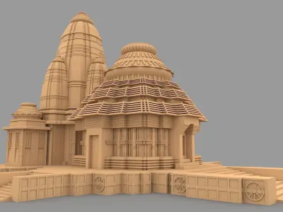 Konark Sun Temple 3D model