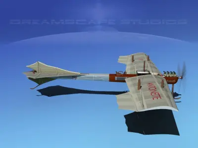 Antoinette Monoplane V01 3D model