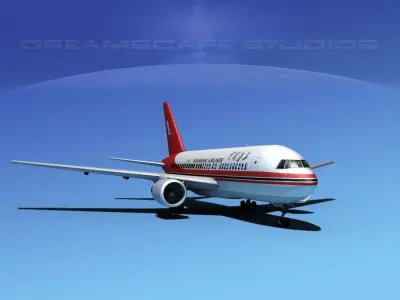 Boeing 767-100 Shanghai 3D model