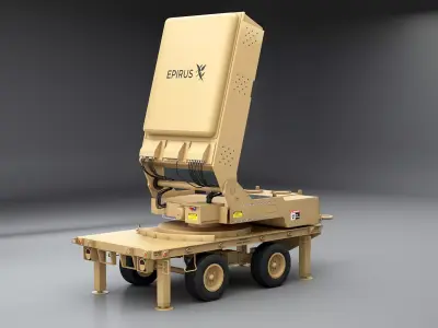 Epirus Leonidas Anti-Drone System Low-poly 3D model