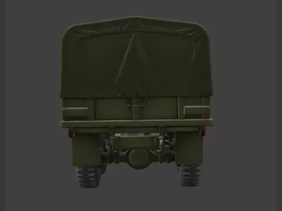 Military Cargo Truck 3D Model 3D model