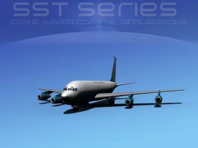 Boeing KC-135E Stratotanker LPSS V09 3D model
