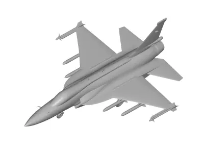JF-17 Thunder 3D model