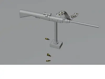 guns rigged Free 3D model