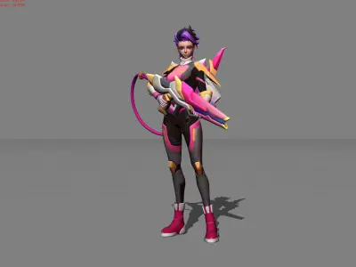 Jet Archer Kimmy Rising Nova Low-poly 3D model