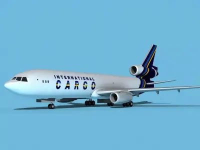 McDonnell Douglas MD-11 International Cargo 3D model