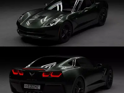 Chevrolet Corvette C7 Free 3D model