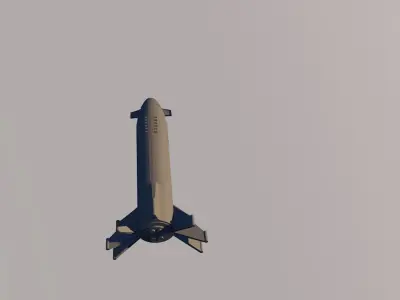 Simple spaceship Free 3D print model