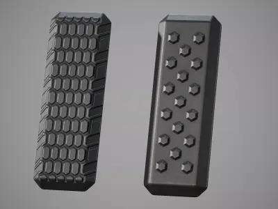 M-LOK Covers - Replica Low-poly 3D model