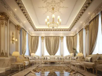 Luxury Living &amp; Dining 3D model