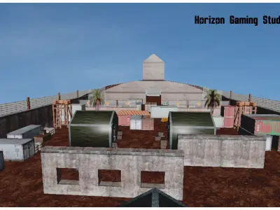 FPS Environment Low-poly 3D model