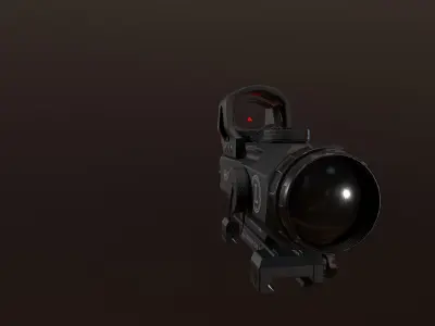 Leupold HAMR With Deltapoint 2 aimpoint Low-poly 3D model