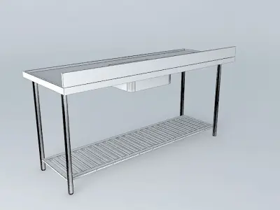 Kit212 Bancada Inox Cuba V2 por Alex Marques Free 3D model