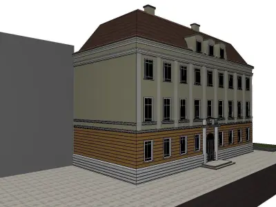 Warsaw King Palace building model 3D model