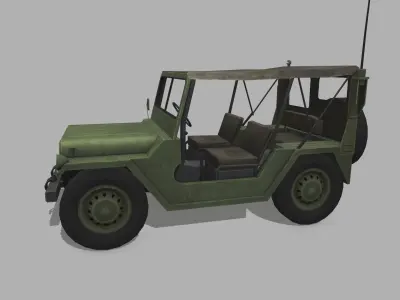 M151 MUTT Low-poly 3D model