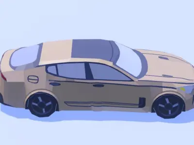Kia String Free low-poly 3D model