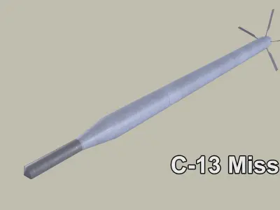 Rockets And Gun Pods Collection Low-poly 3D model