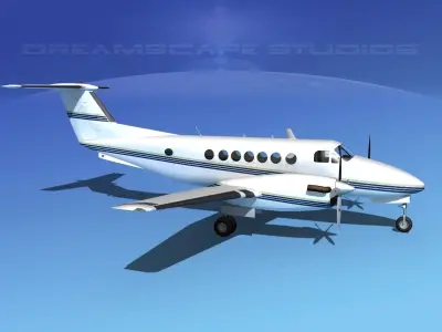 Beechcraft 350 Super King Air V01 3D model