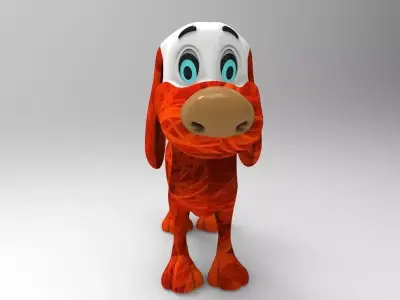 dog is lit over hereman Free 3D model