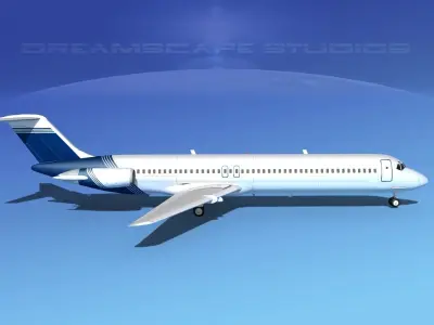 Douglas DC-9-50 Executive 1 3D model