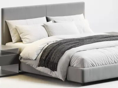 Flexform Oltre Bed 3D model